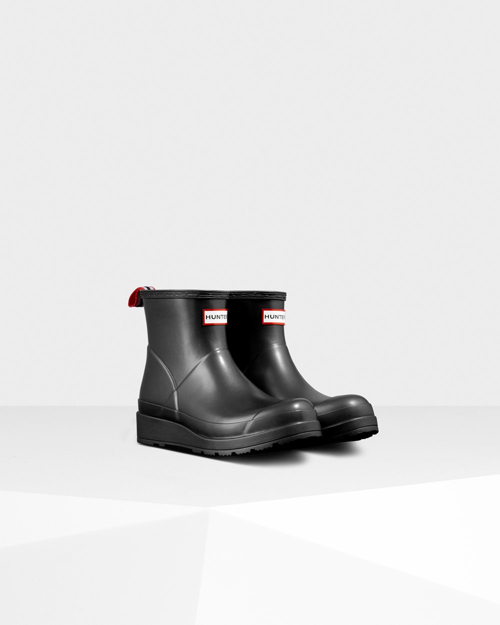 Hunter Original Short Pearlized Rain Play Boots - Online Store Womens Black - QCMXKE067